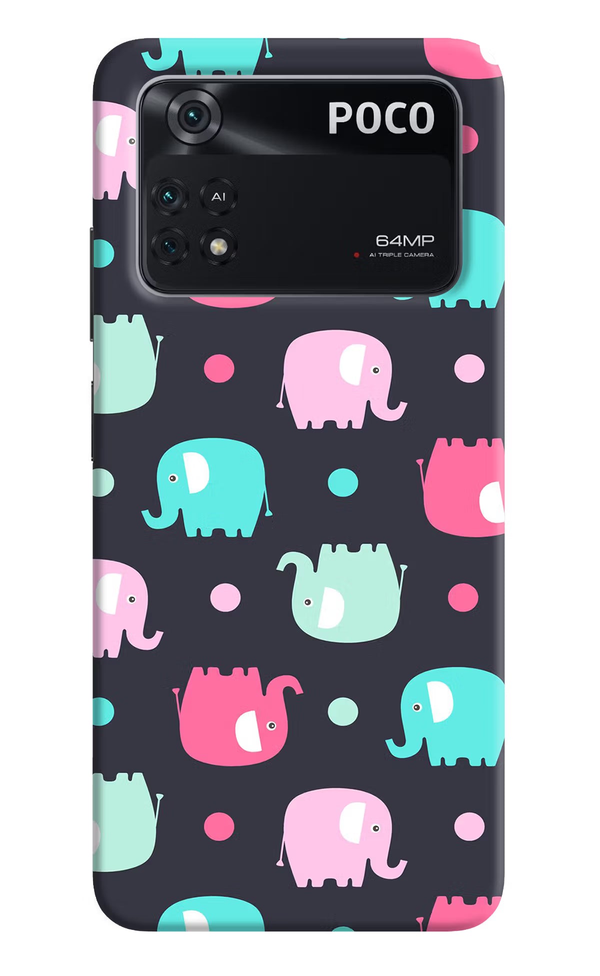 Elephants Poco M4 Pro 4G Back Cover
