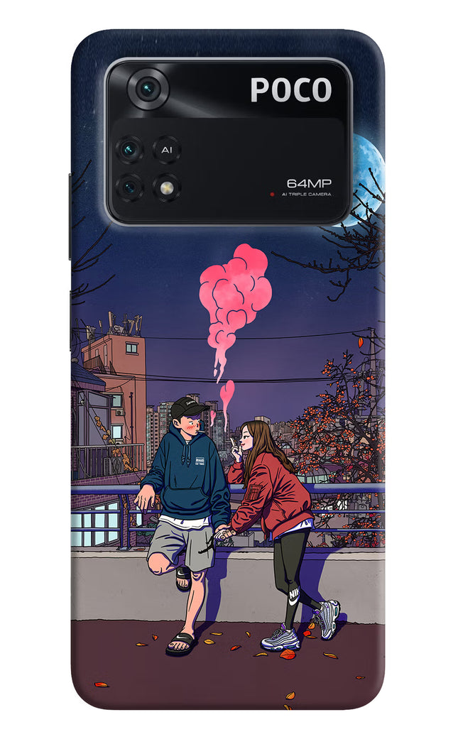 Chilling Couple Poco M4 Pro 4G Back Cover