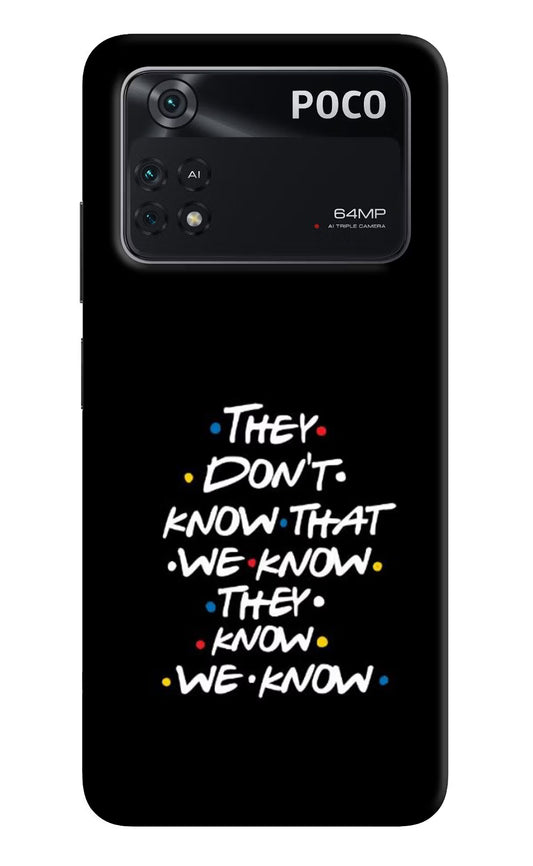 FRIENDS Dialogue Poco M4 Pro 4G Back Cover