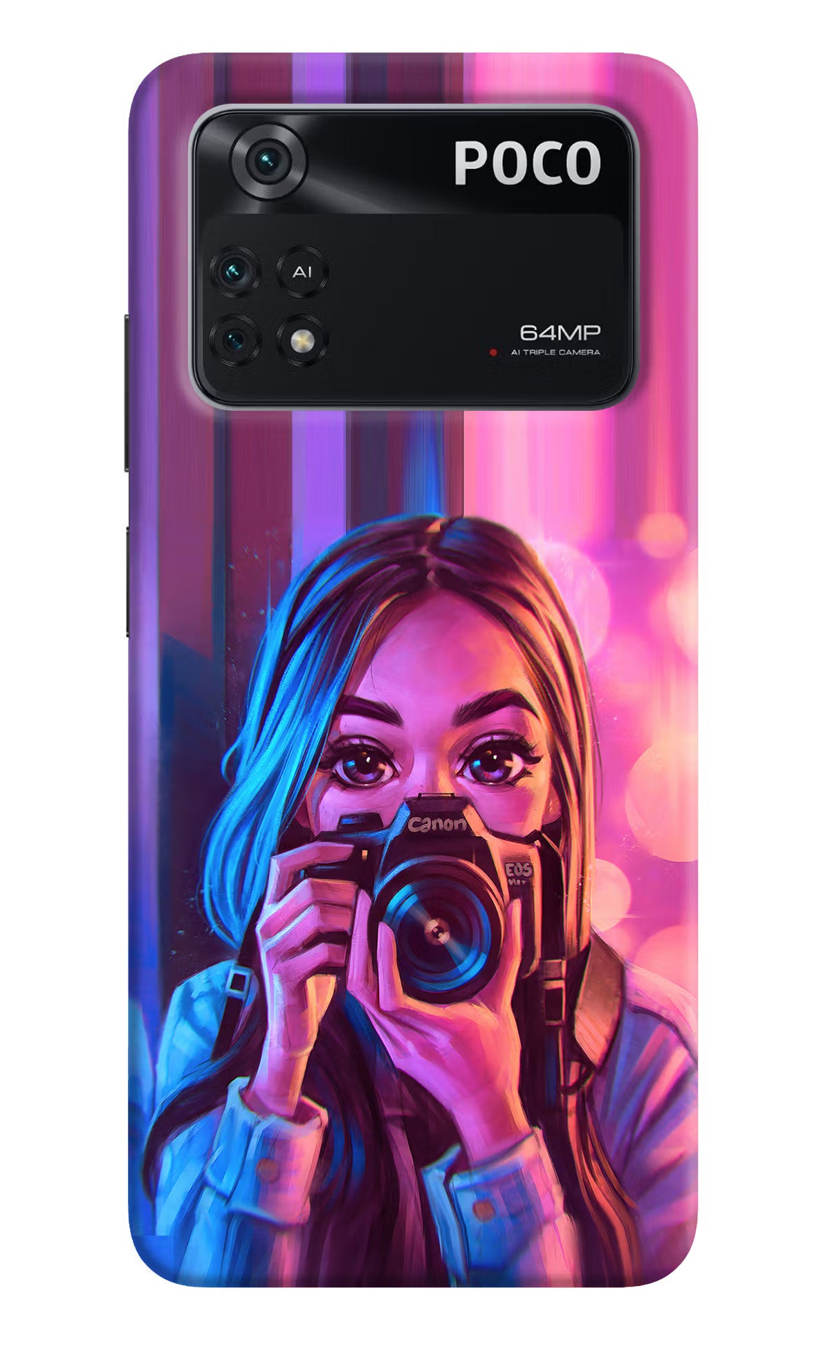 Girl Photographer Poco M4 Pro 4G Back Cover