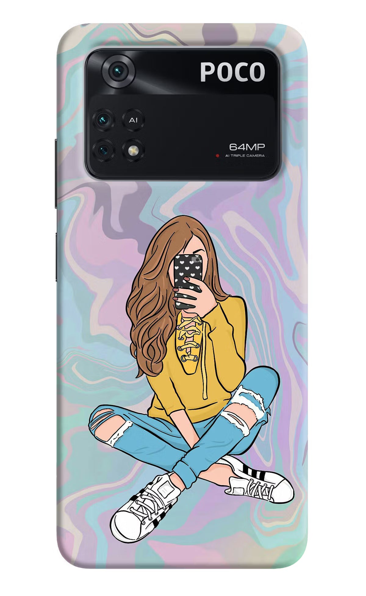 Selfie Girl Poco M4 Pro 4G Back Cover