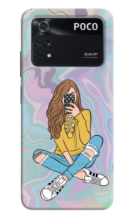 Selfie Girl Poco M4 Pro 4G Back Cover
