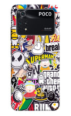 Sticker Bomb Poco M4 Pro 4G Back Cover