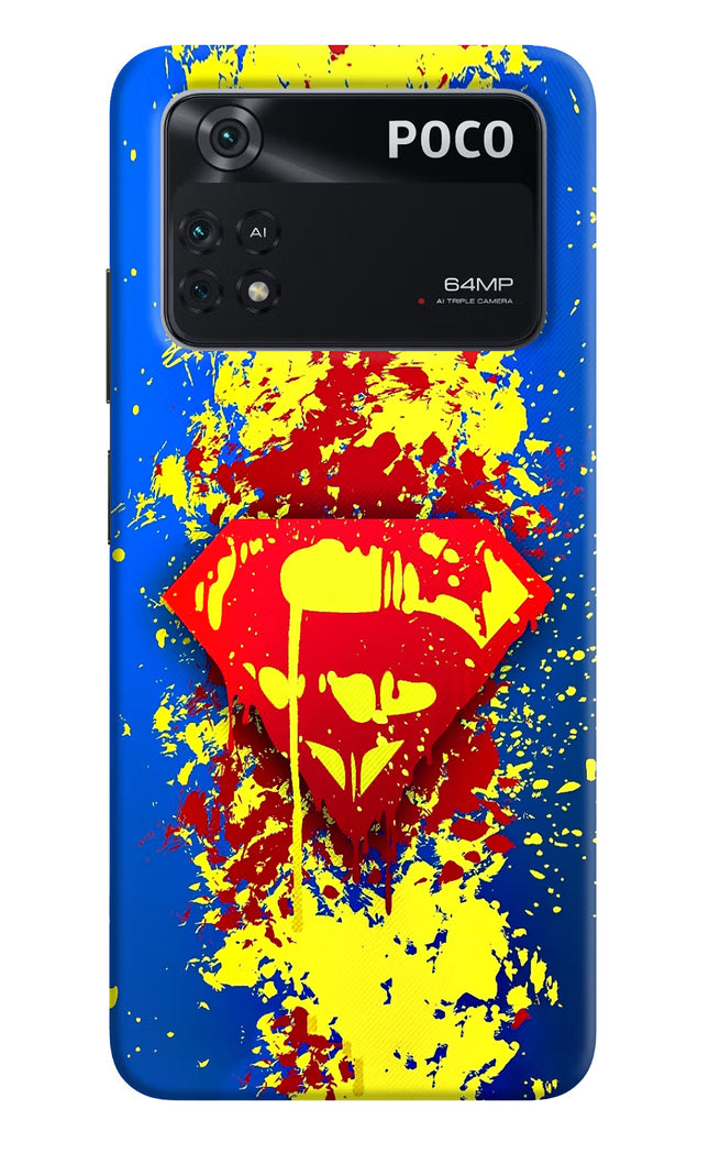 Superman logo Poco M4 Pro 4G Back Cover
