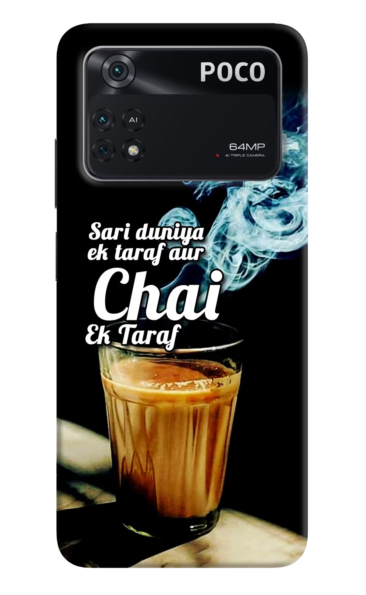 Chai Ek Taraf Quote Poco M4 Pro 4G Back Cover