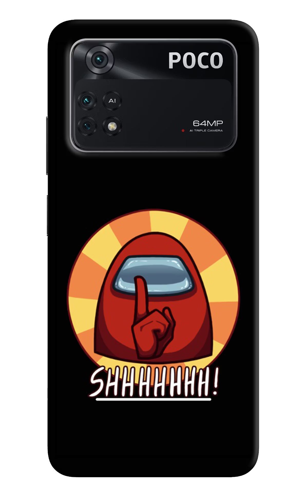 Among Us Shhh! Poco M4 Pro 4G Back Cover