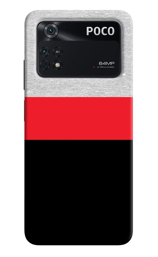 Tri Color Pattern Poco M4 Pro 4G Back Cover