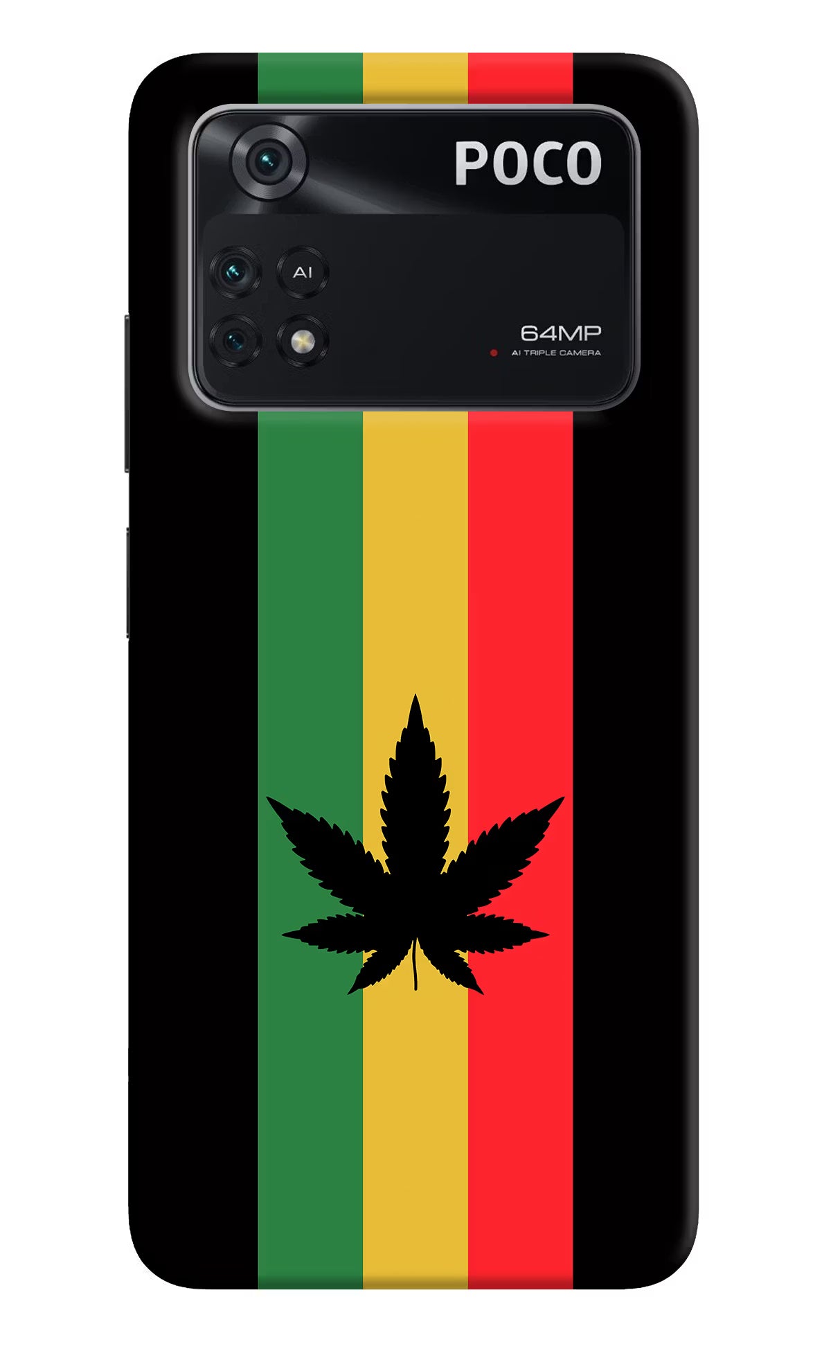 Weed Flag Poco M4 Pro 4G Back Cover