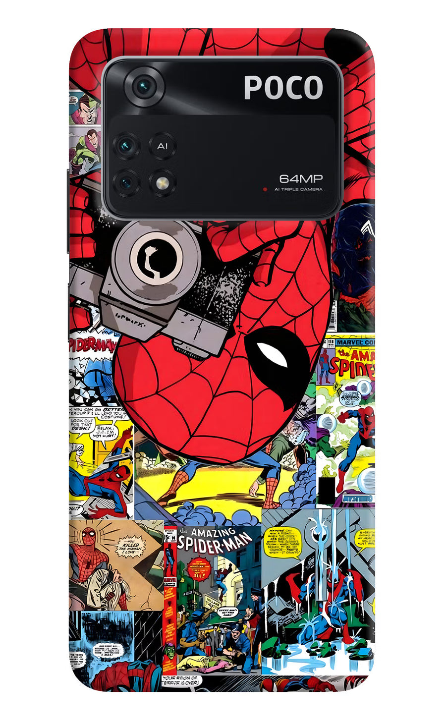 Spider Man Poco M4 Pro 4G Back Cover, Hard case