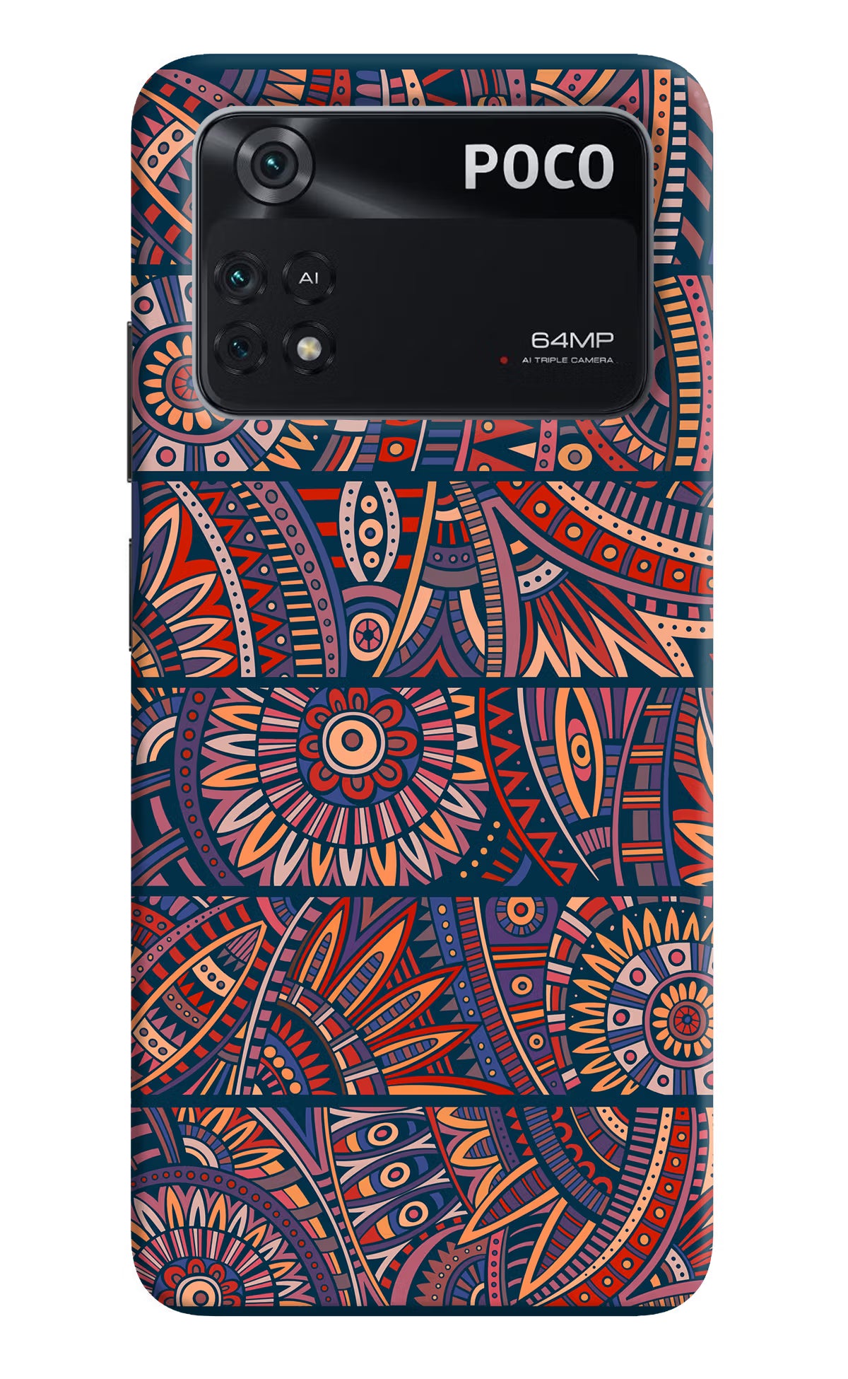 African Culture Design Poco M4 Pro 4G Back Cover