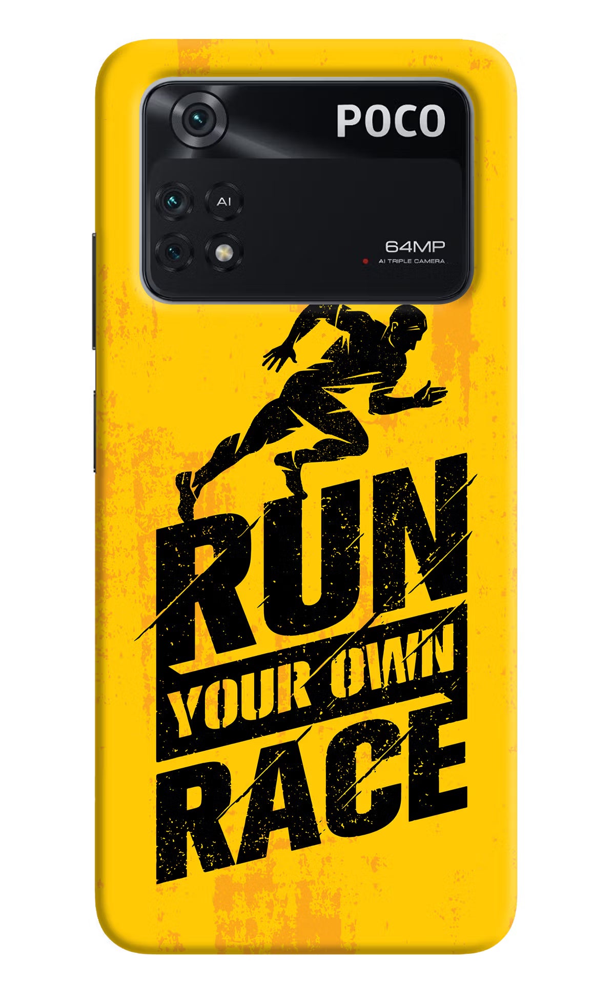 Run Your Own Race Poco M4 Pro 4G Back Cover