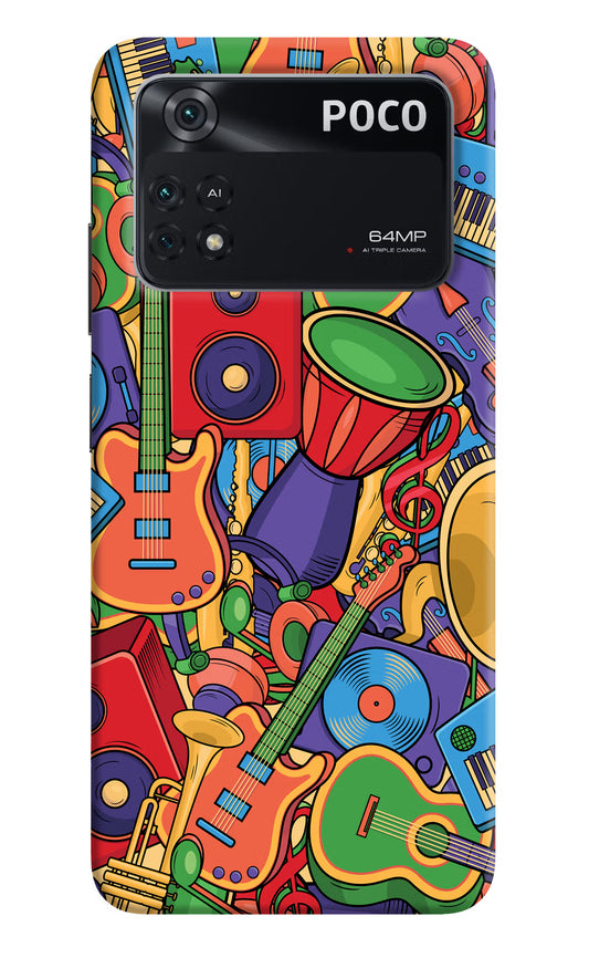 Music Instrument Doodle Poco M4 Pro 4G Back Cover