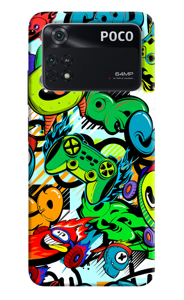 Game Doodle Poco M4 Pro 4G Back Cover