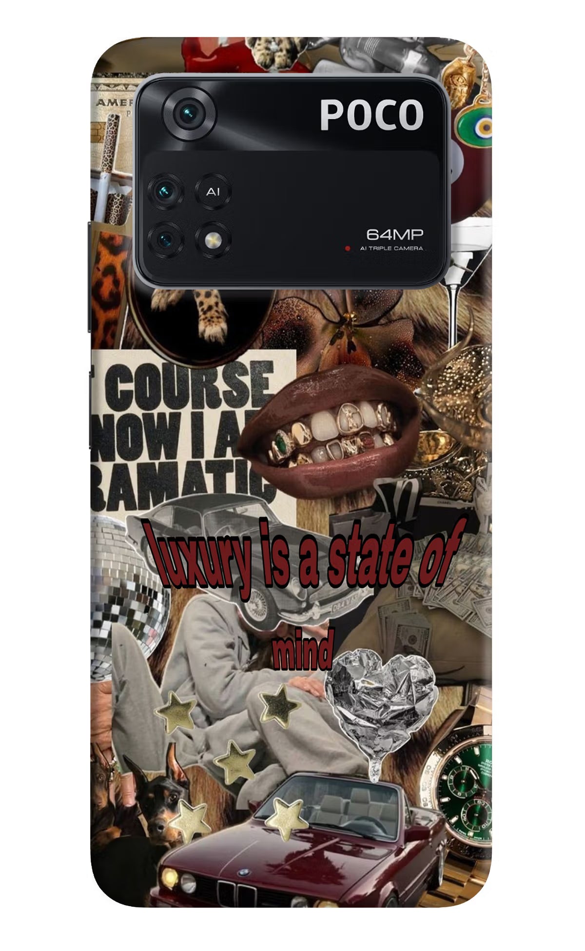 Luxury Poco M4 Pro 4G Back Cover
