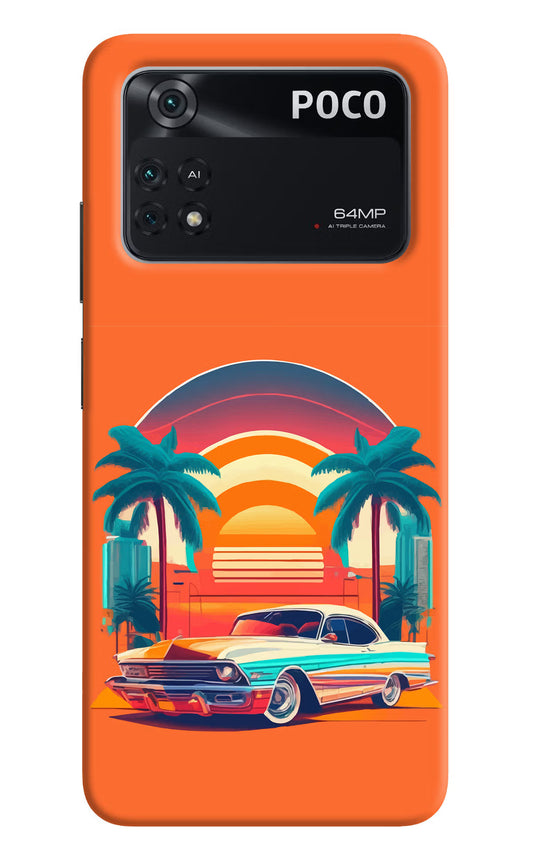 Palm Drive 80s Poco M4 Pro 4G Back Cover
