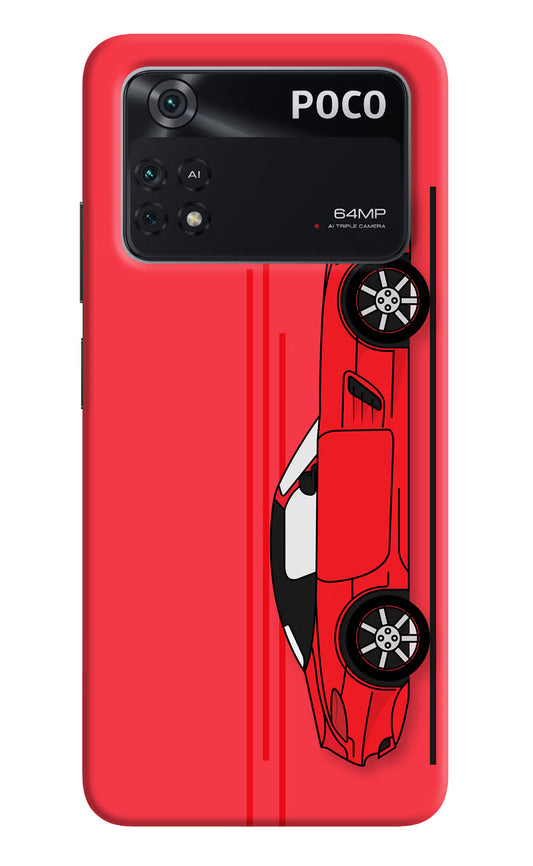 Red Velocity Poco M4 Pro 4G Back Cover