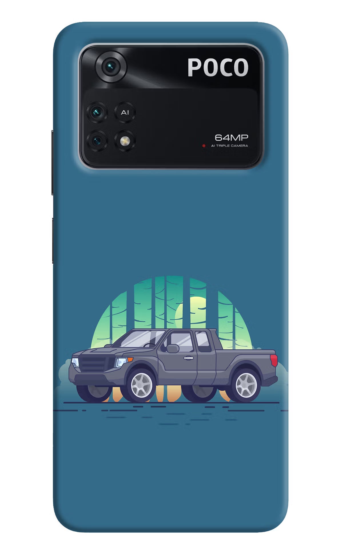 Retro Garage Vibe Poco M4 Pro 4G Back Cover