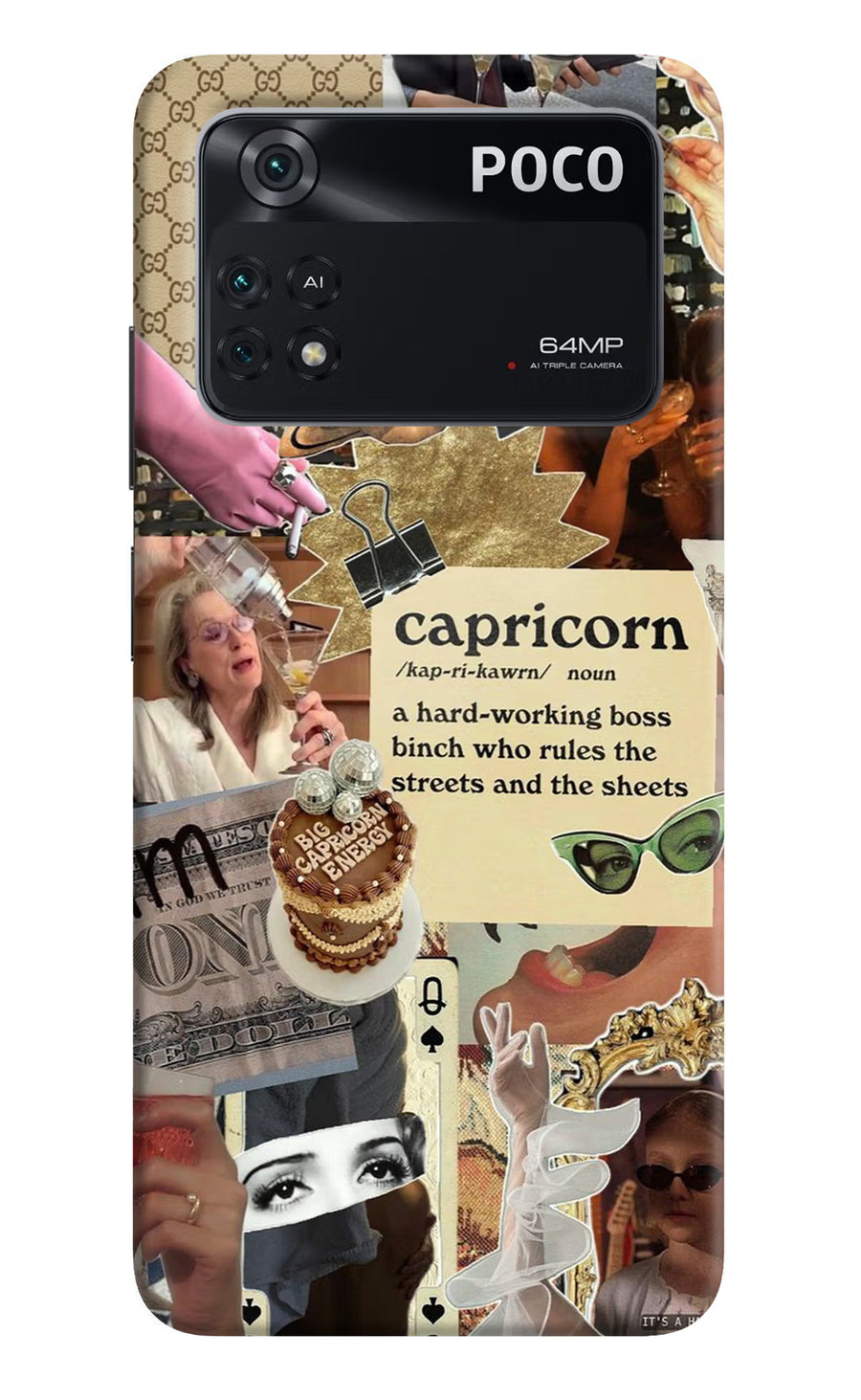 Capricorn Zodiac Poco M4 Pro 4G Back Cover, Hard case