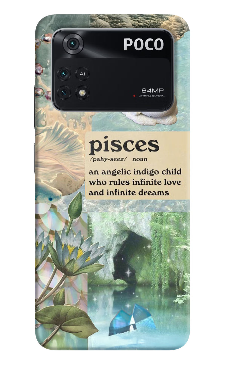 Pisces Zodiac Poco M4 Pro 4G Back Cover, Hard case