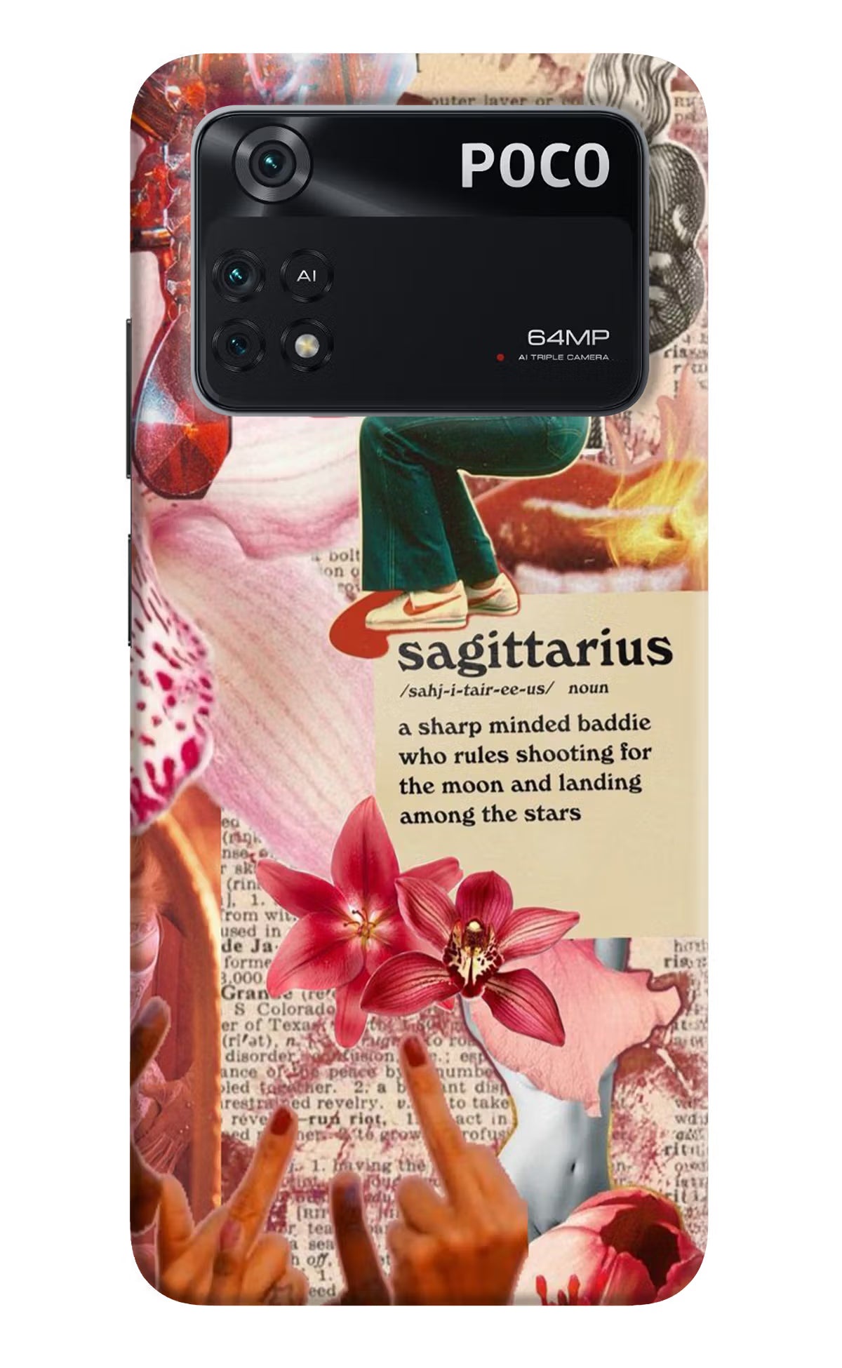 Sagittarius Zodiac Poco M4 Pro 4G Hard Case Back Cover by Casekaro
