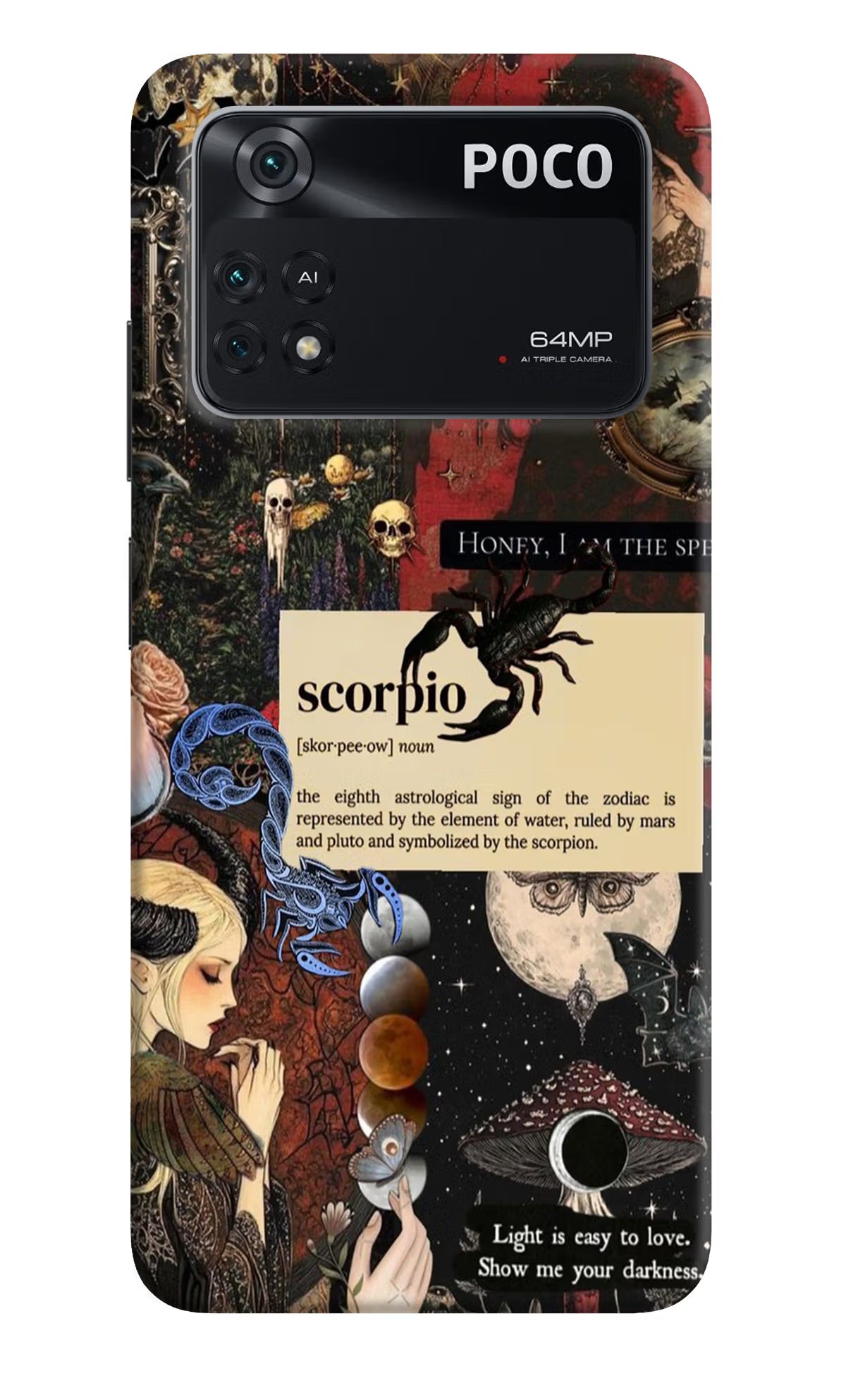 Scorpio Zodiac Poco M4 Pro 4G Hard Case Back Cover by Casekaro