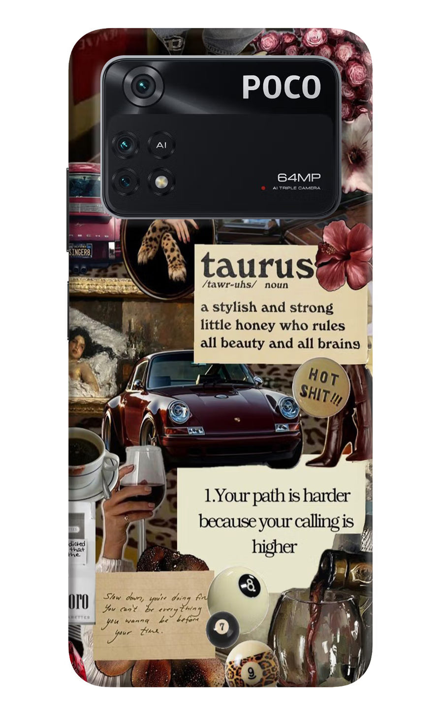 Taurus Zodiac Poco M4 Pro 4G Back Cover, Hard case