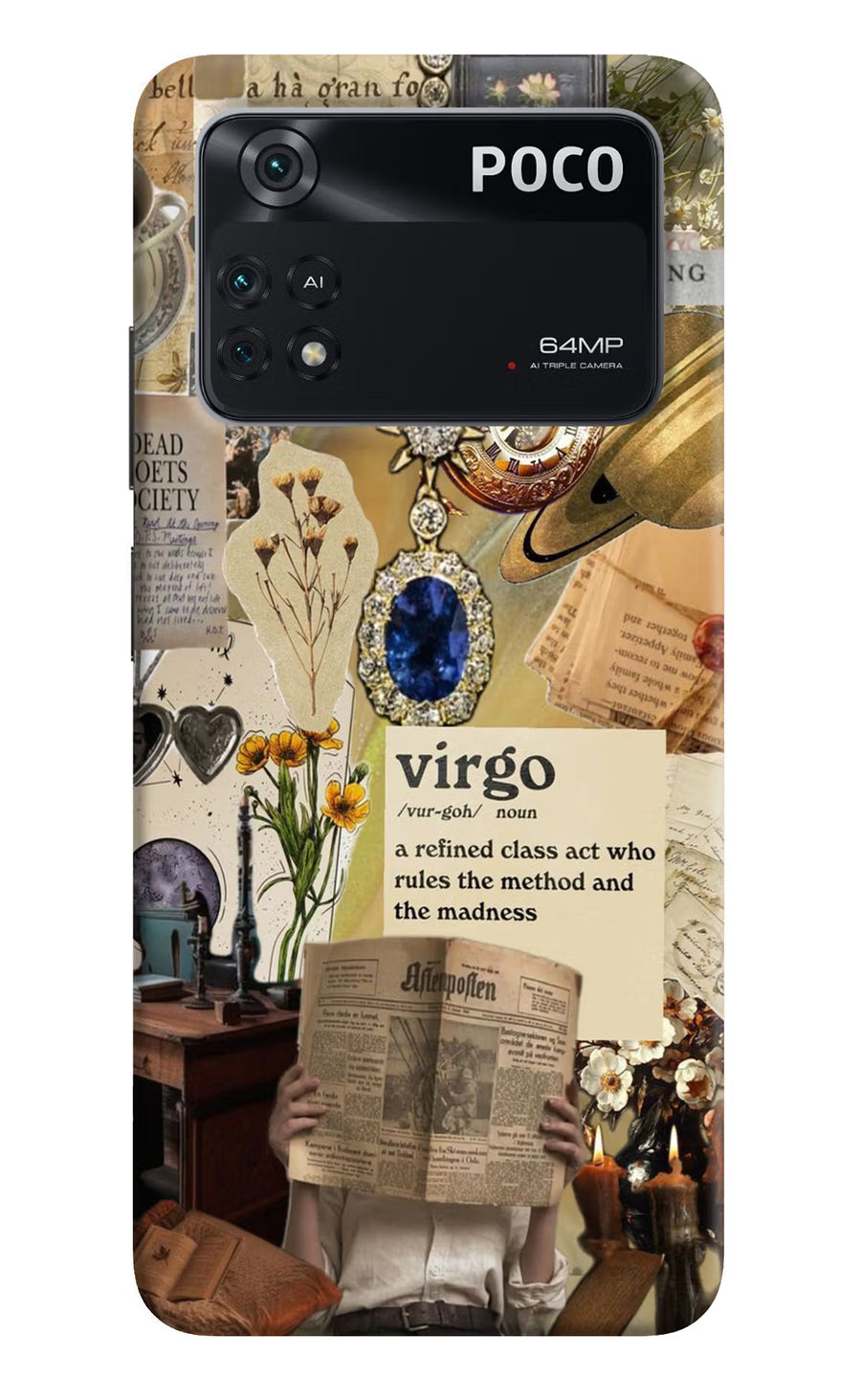 Virgo Zodiac Poco M4 Pro 4G Back Cover, Hard case