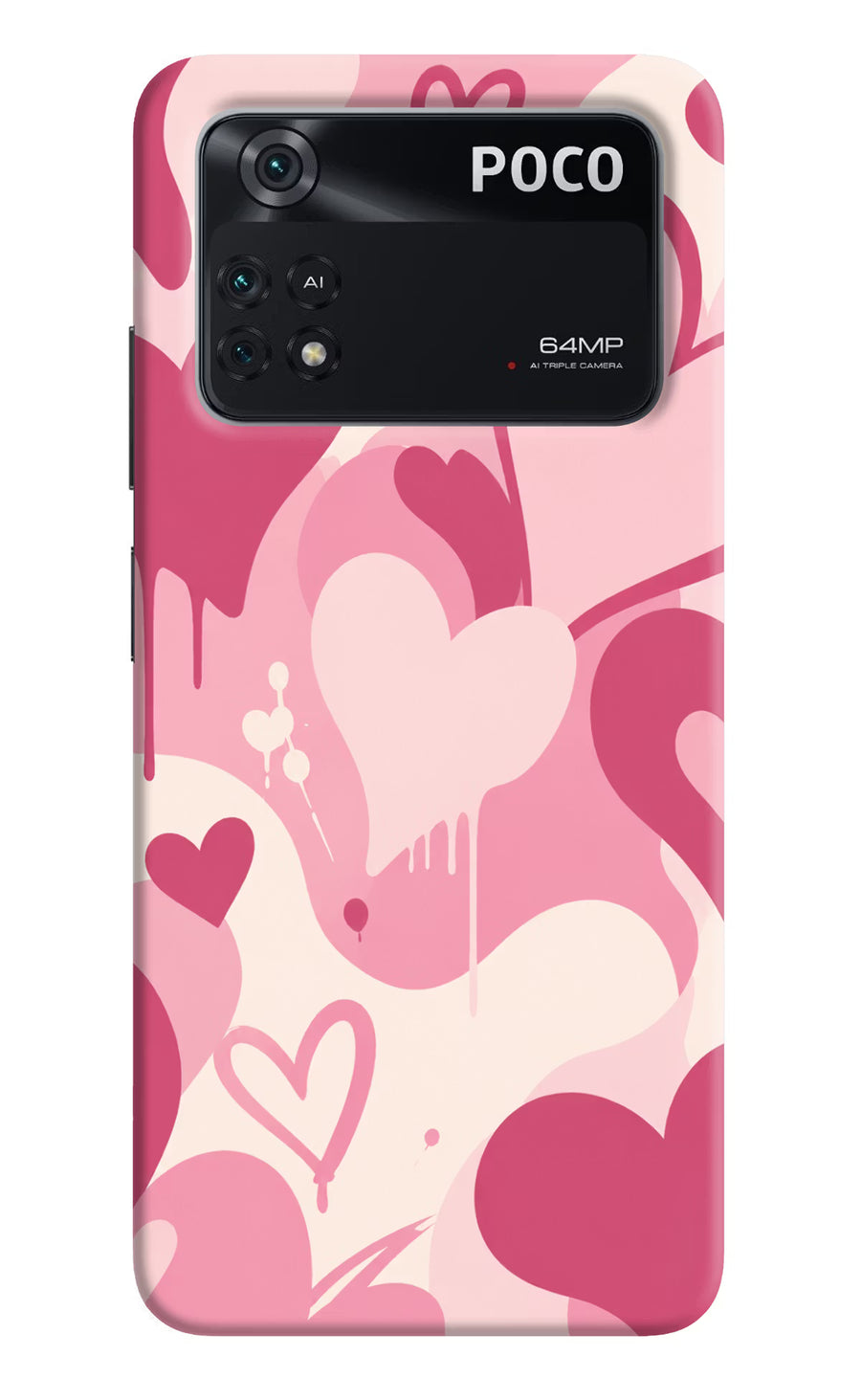 Hearty case Poco M4 Pro 4G Back Cover, Hard case