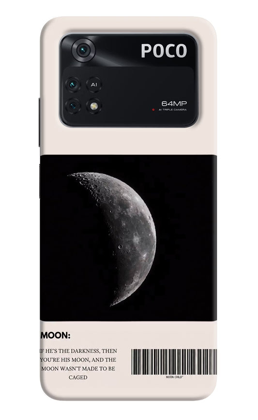 Moon Phase Poco M4 Pro 4G Hard Case Back Cover by Casekaro
