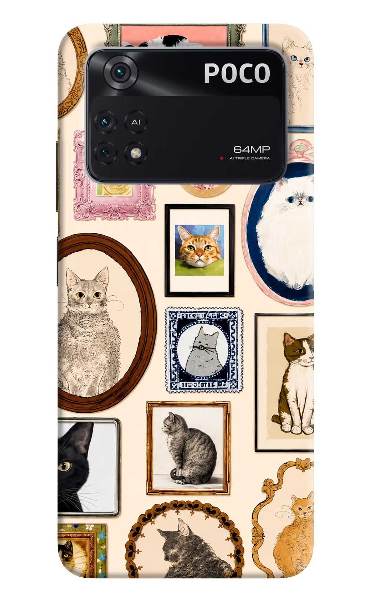 Mirror Cats Poco M4 Pro 4G Back Cover