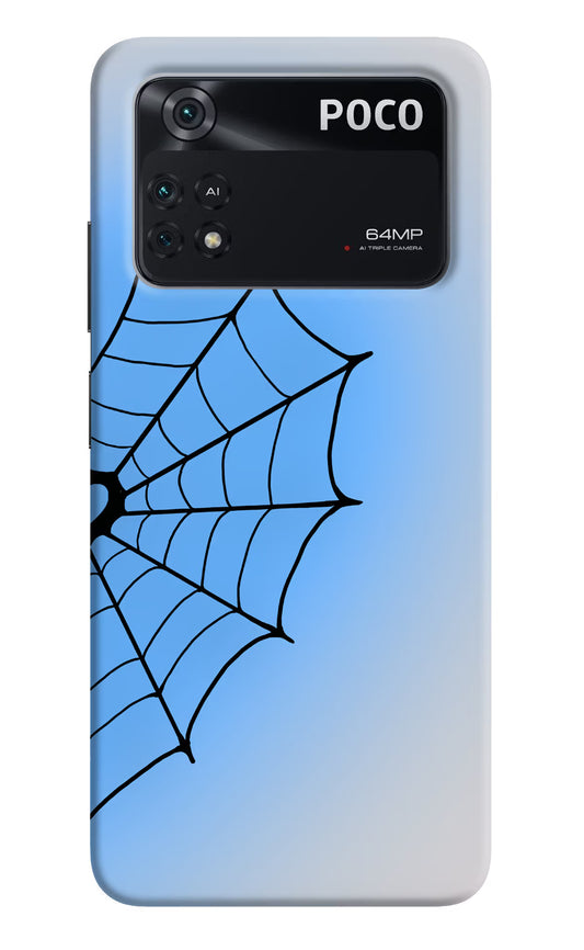 Blue Web Poco M4 Pro 4G Hard Case Back Cover by Casekaro