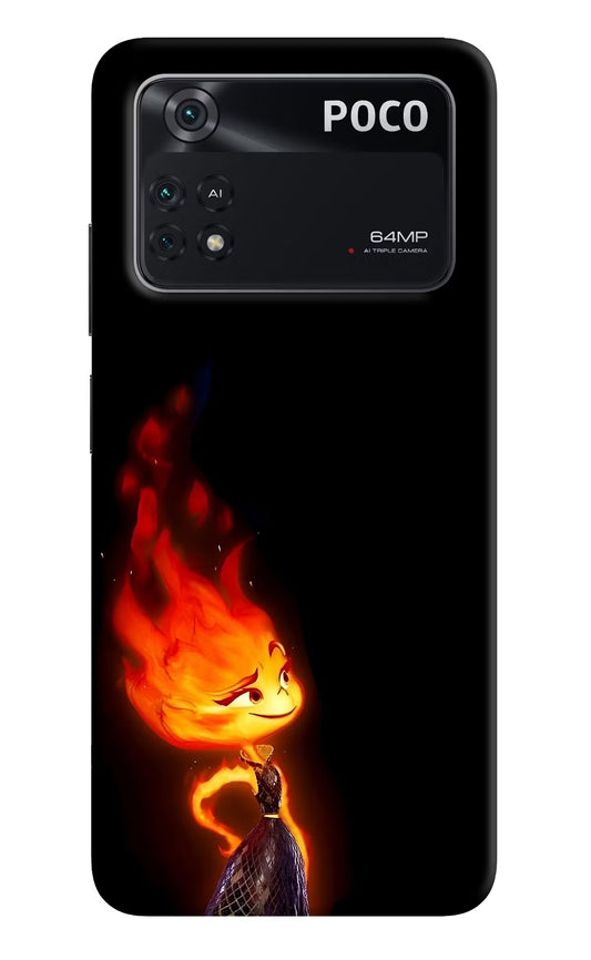 Ember Flame Poco M4 Pro 4G Hard Case Back Cover by Casekaro