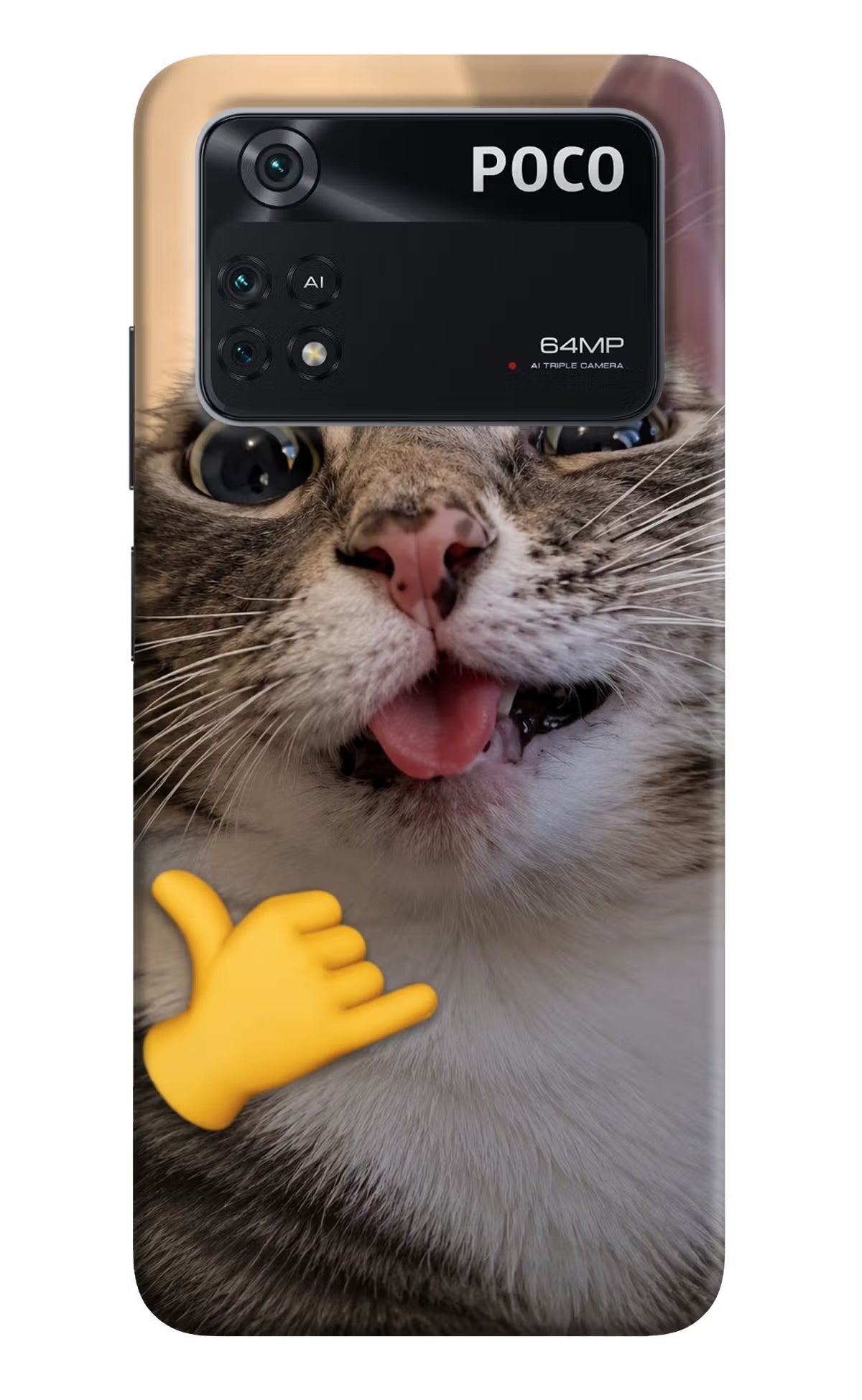 Silly Cat Call Poco M4 Pro 4G Back Cover