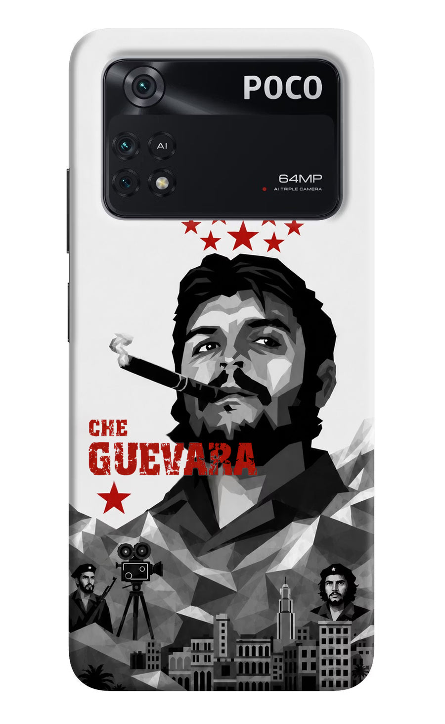 Che Guevara Iconic Poco M4 Pro 4G Back Cover, Hard case