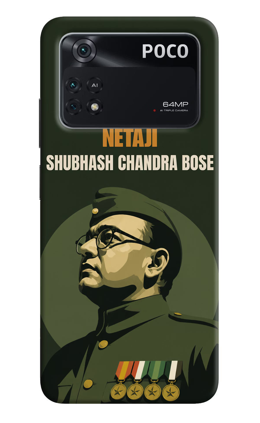 Netaji Legacy Poco M4 Pro 4G Back Cover, Hard case
