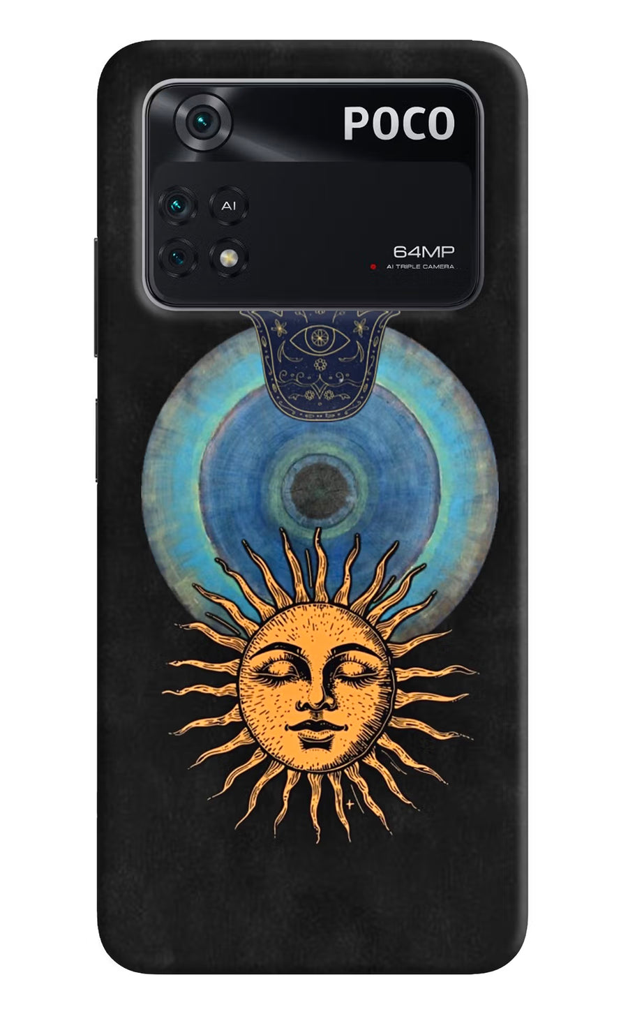 Divine Sun Poco M4 Pro 4G Back Cover, Hard case