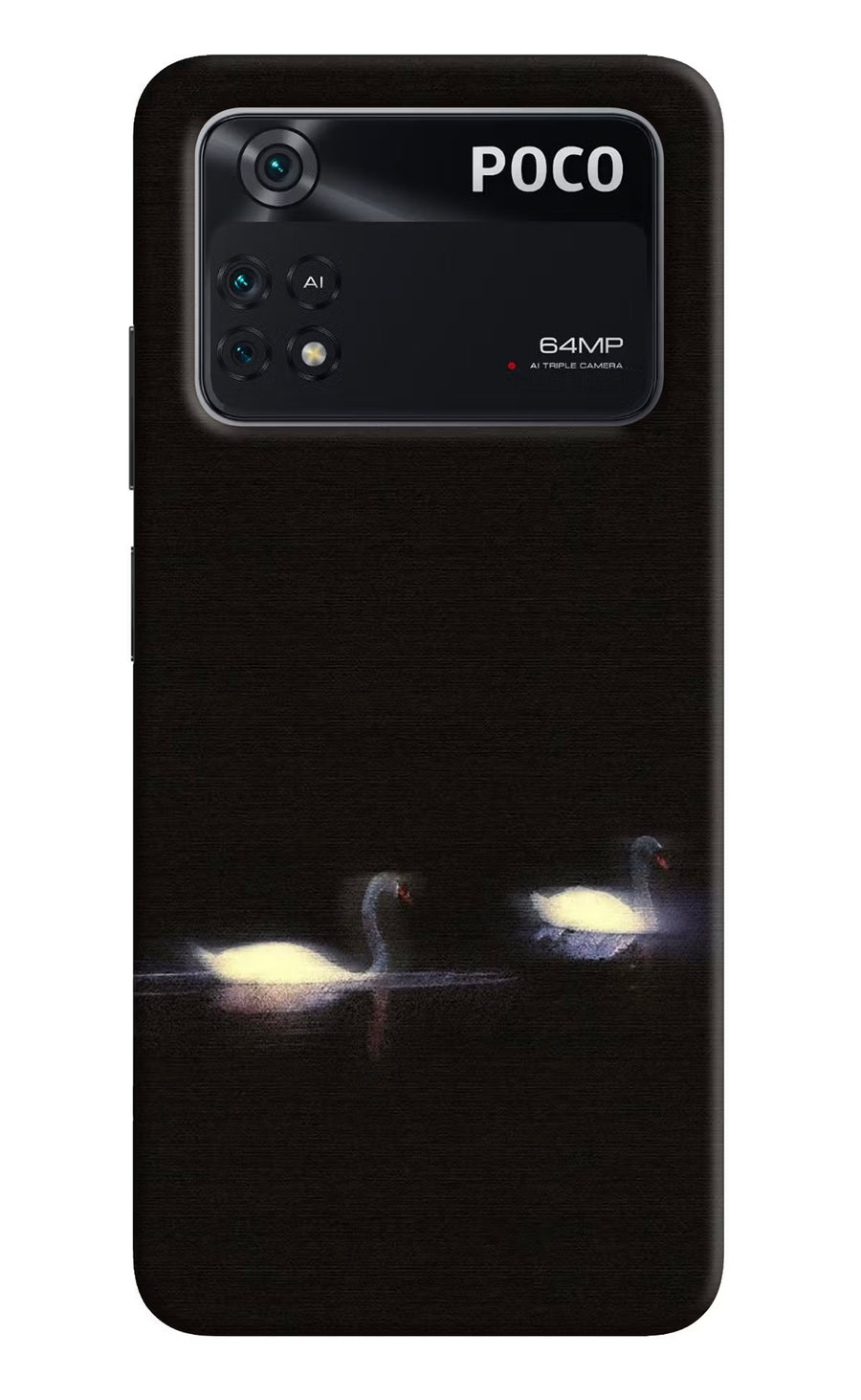 Silent Swans Poco M4 Pro 4G Back Cover, Hard case