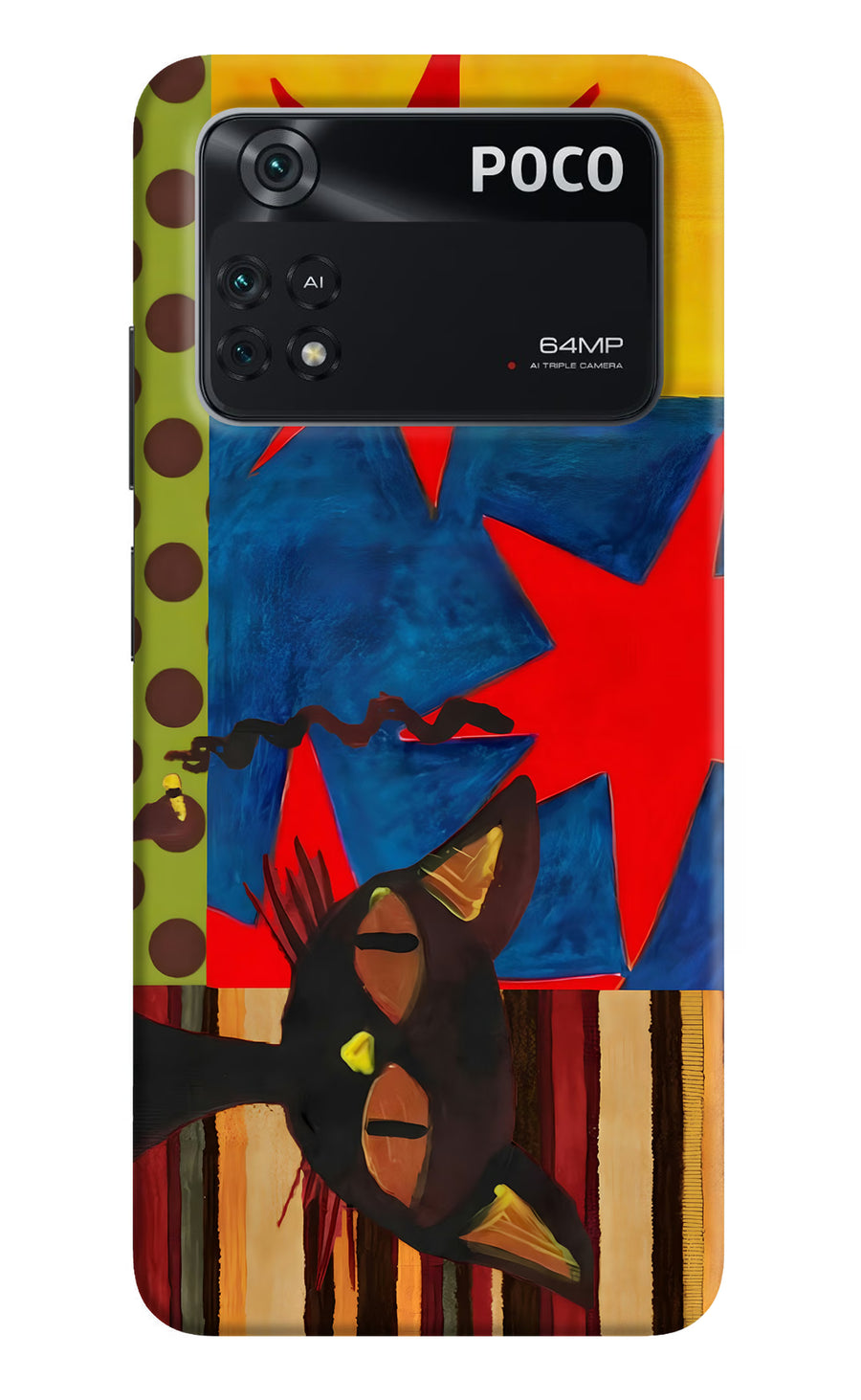 Pop Cat Poco M4 Pro 4G Back Cover, Hard case