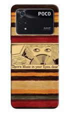 Vinyl Stripes Poco M4 Pro 4G Back Cover