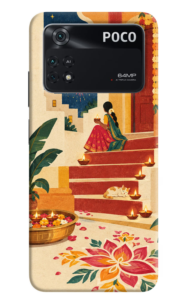 Diwali Rangoli Poco M4 Pro 4G Back Cover