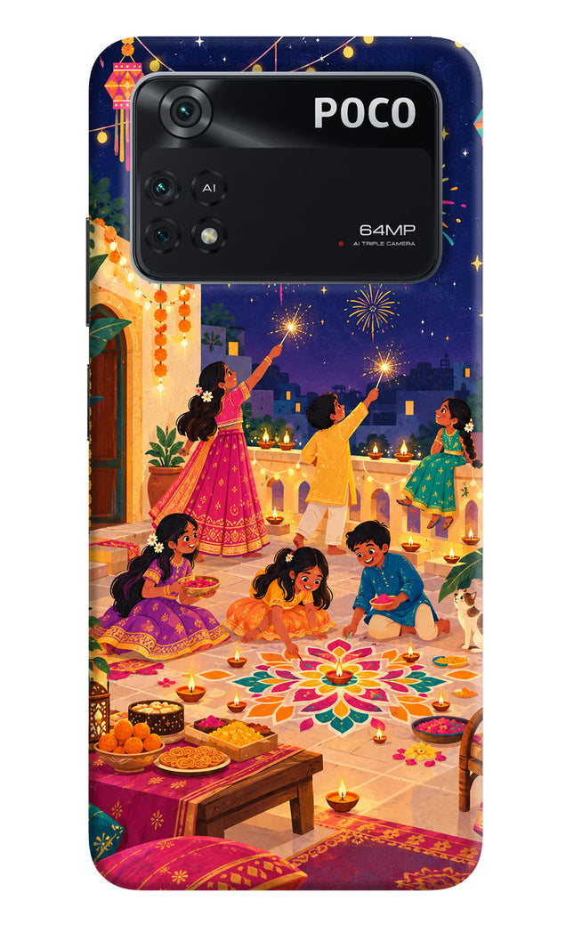 Diwali Night Poco M4 Pro 4G Back Cover