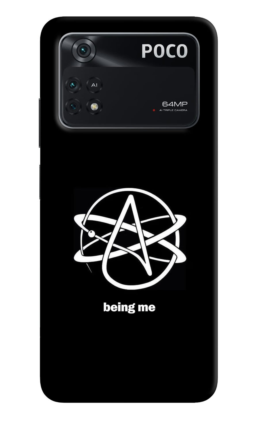 Atheist Symbol Poco M4 Pro 4G Back Cover, Hard case