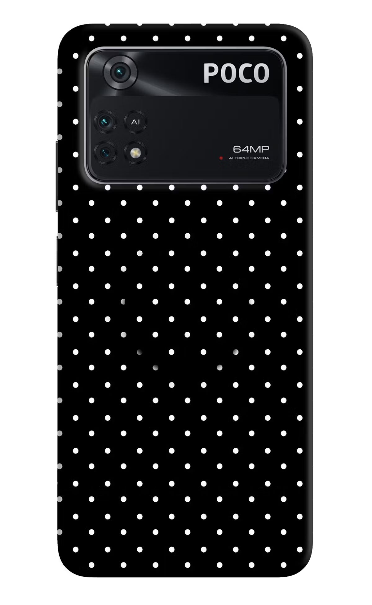 White Dots Poco M4 Pro 4G Pop Case