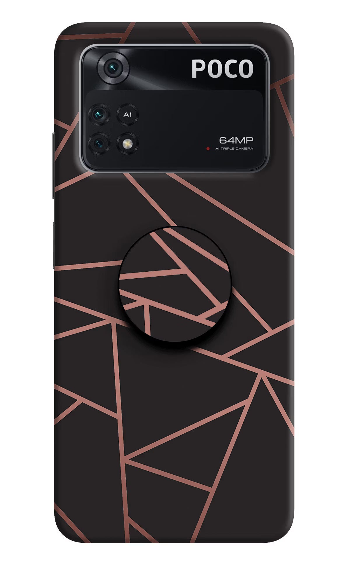 Geometric Pattern Poco M4 Pro 4G Pop Case