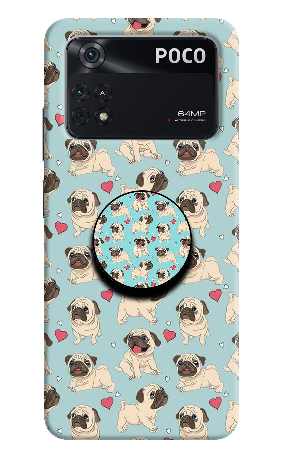 Pug Dog Poco M4 Pro 4G Pop Case
