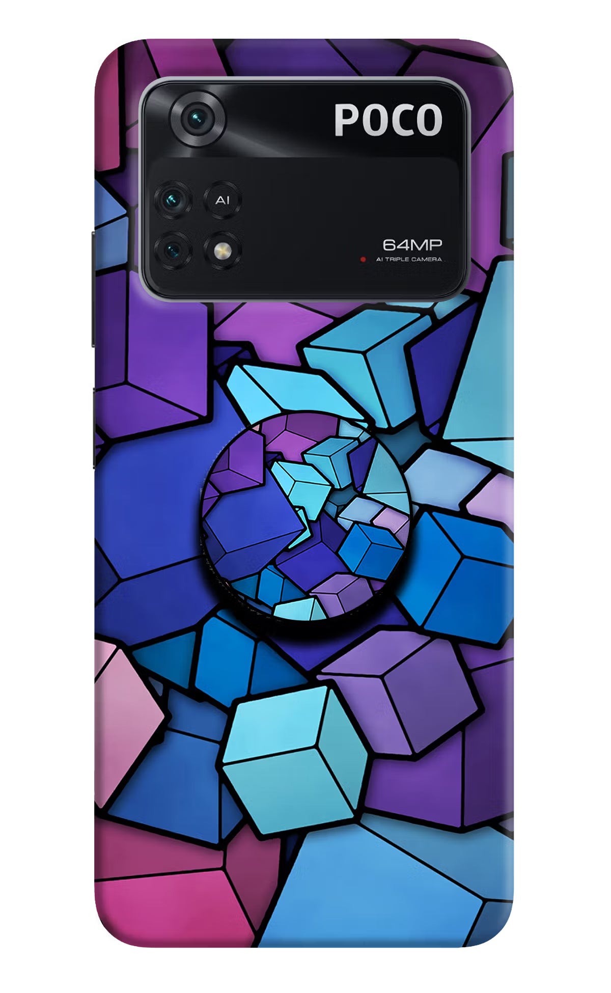 Cubic Abstract Poco M4 Pro 4G Pop Case
