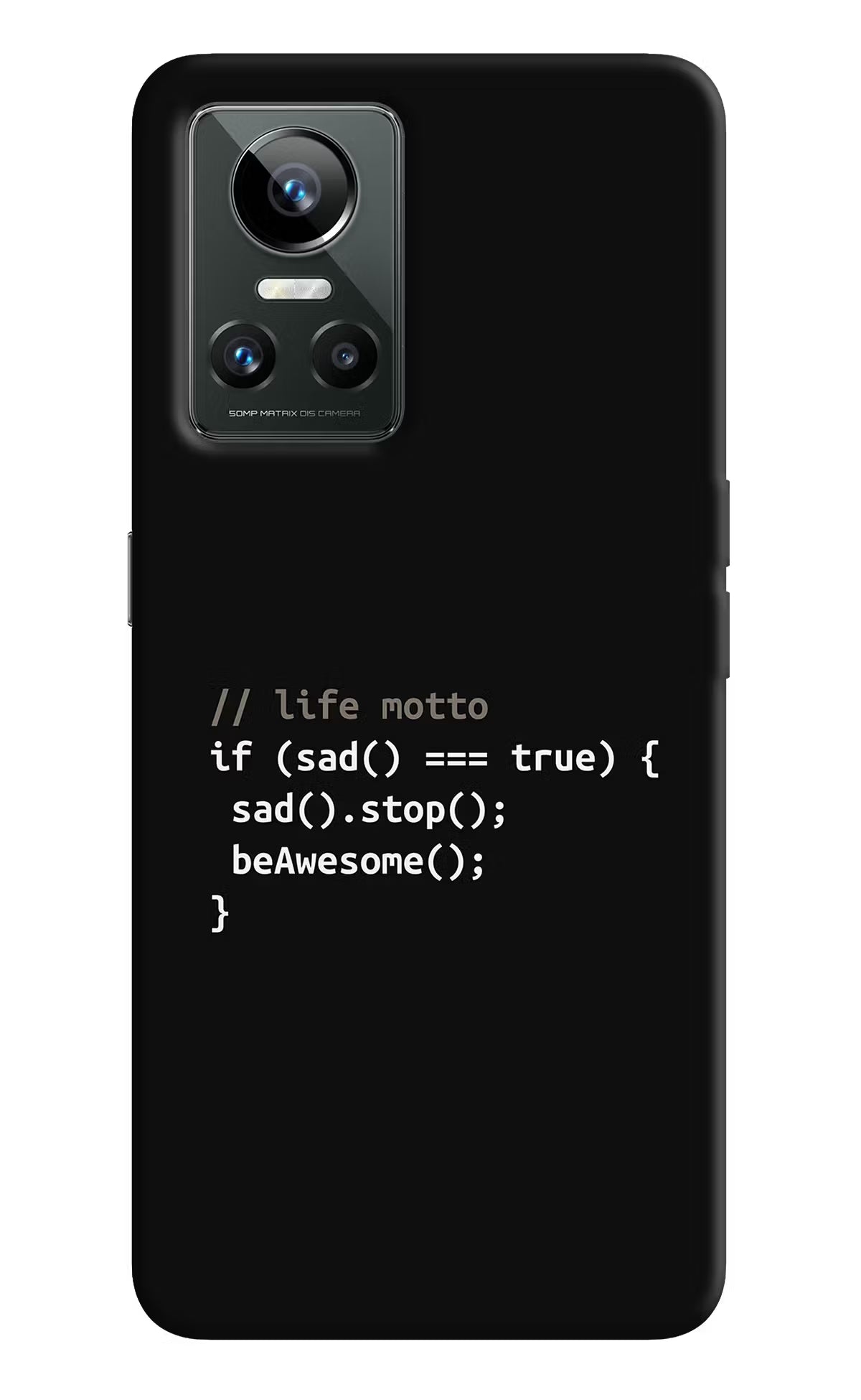 Life Motto Code Realme GT Neo 3 Back Cover