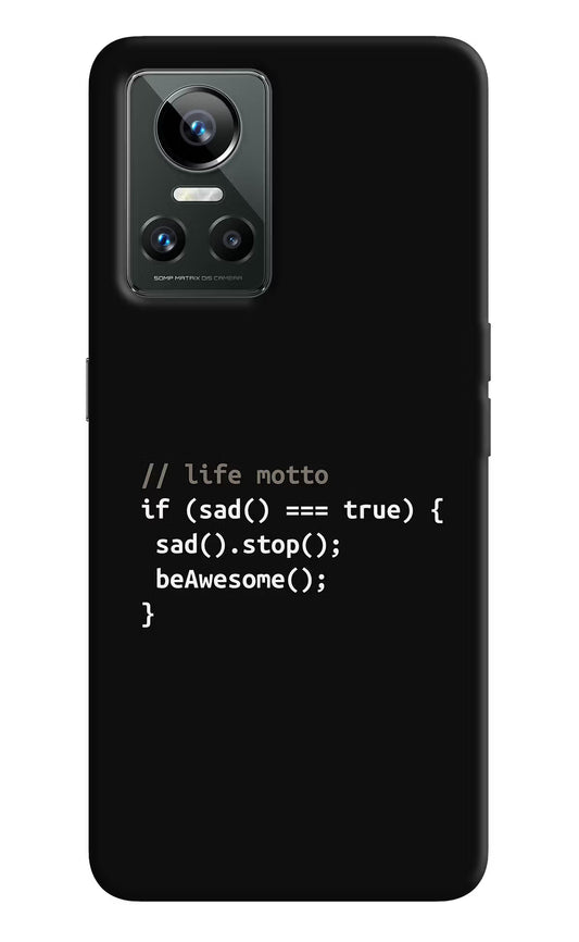 Life Motto Code Realme GT Neo 3 Back Cover