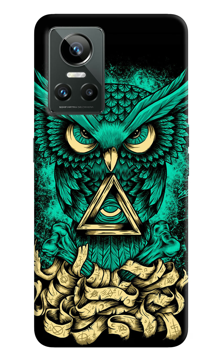Green Owl Realme GT Neo 3 Back Cover, Hard case