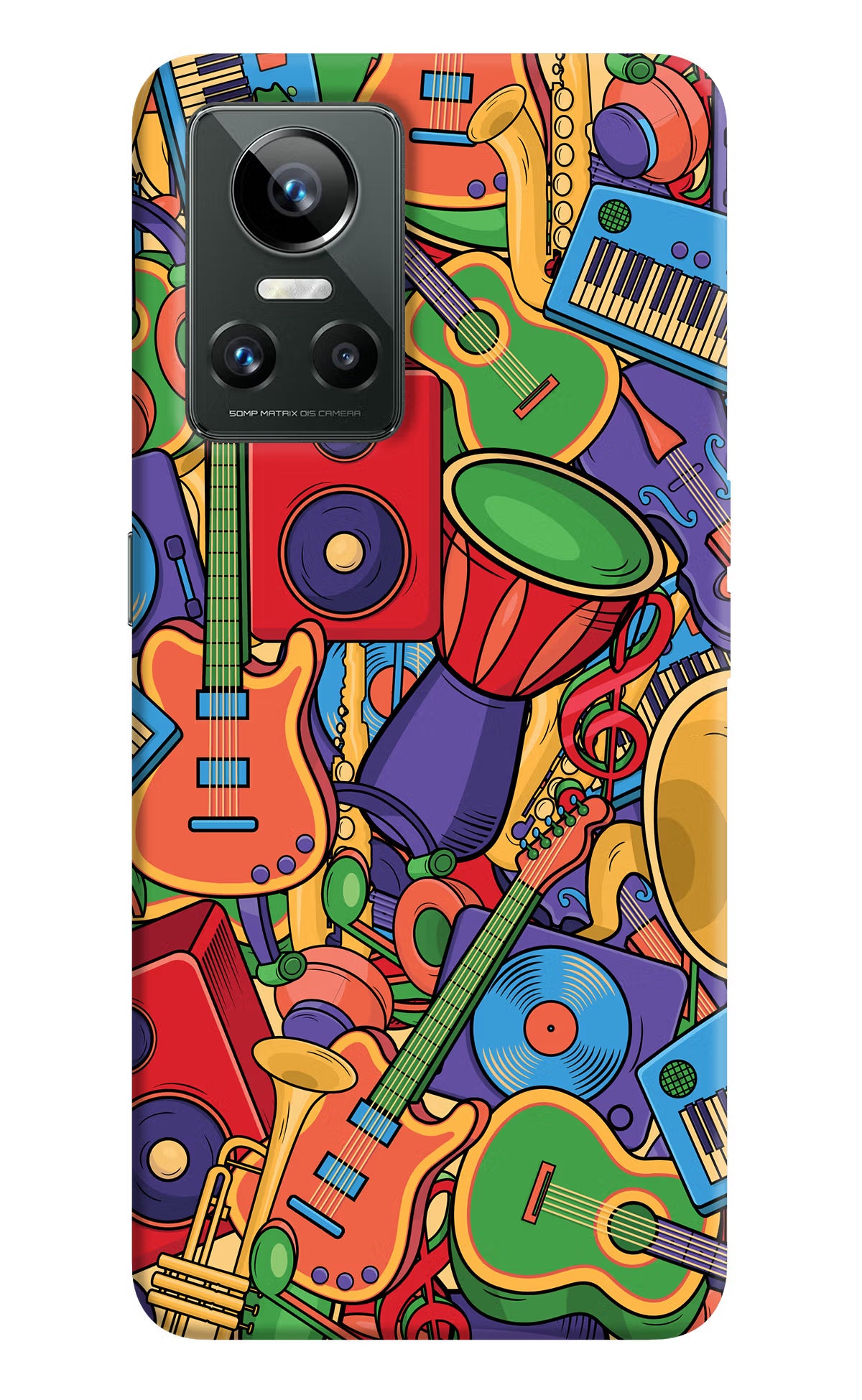 Music Instrument Doodle Realme GT Neo 3 Back Cover
